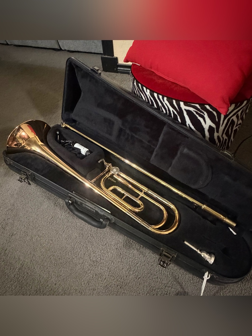 Yamaha small bore F-attachment Trombone with Bach 6 1/2 AL mouthpiece